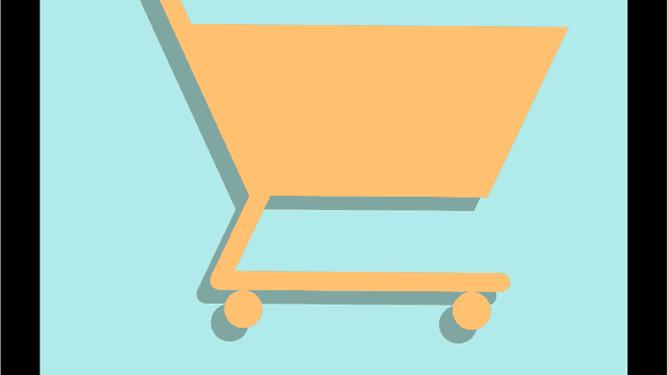 Mobile phone checkout cart screen