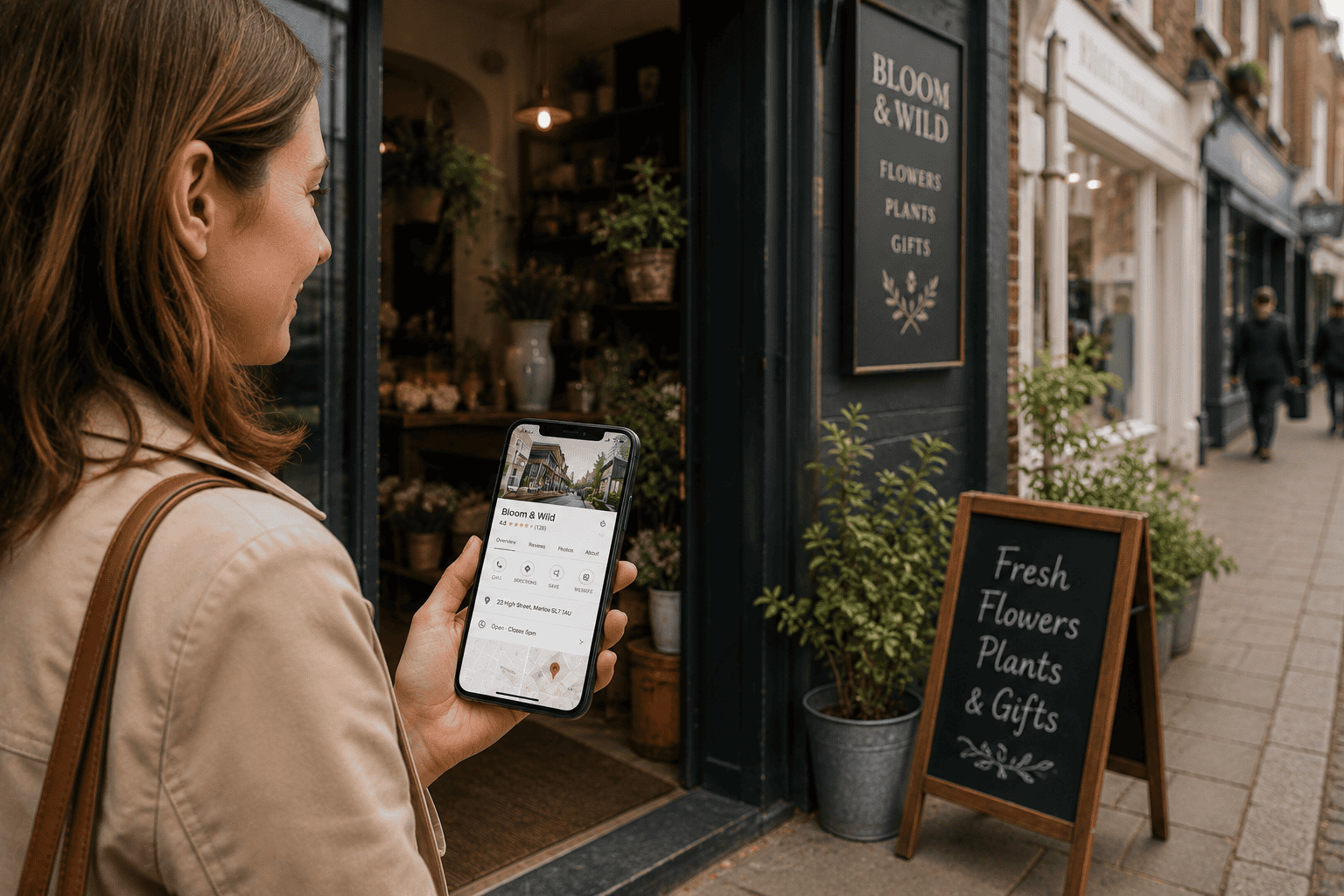 Customer successfully using a fast-loading website on a mobile device