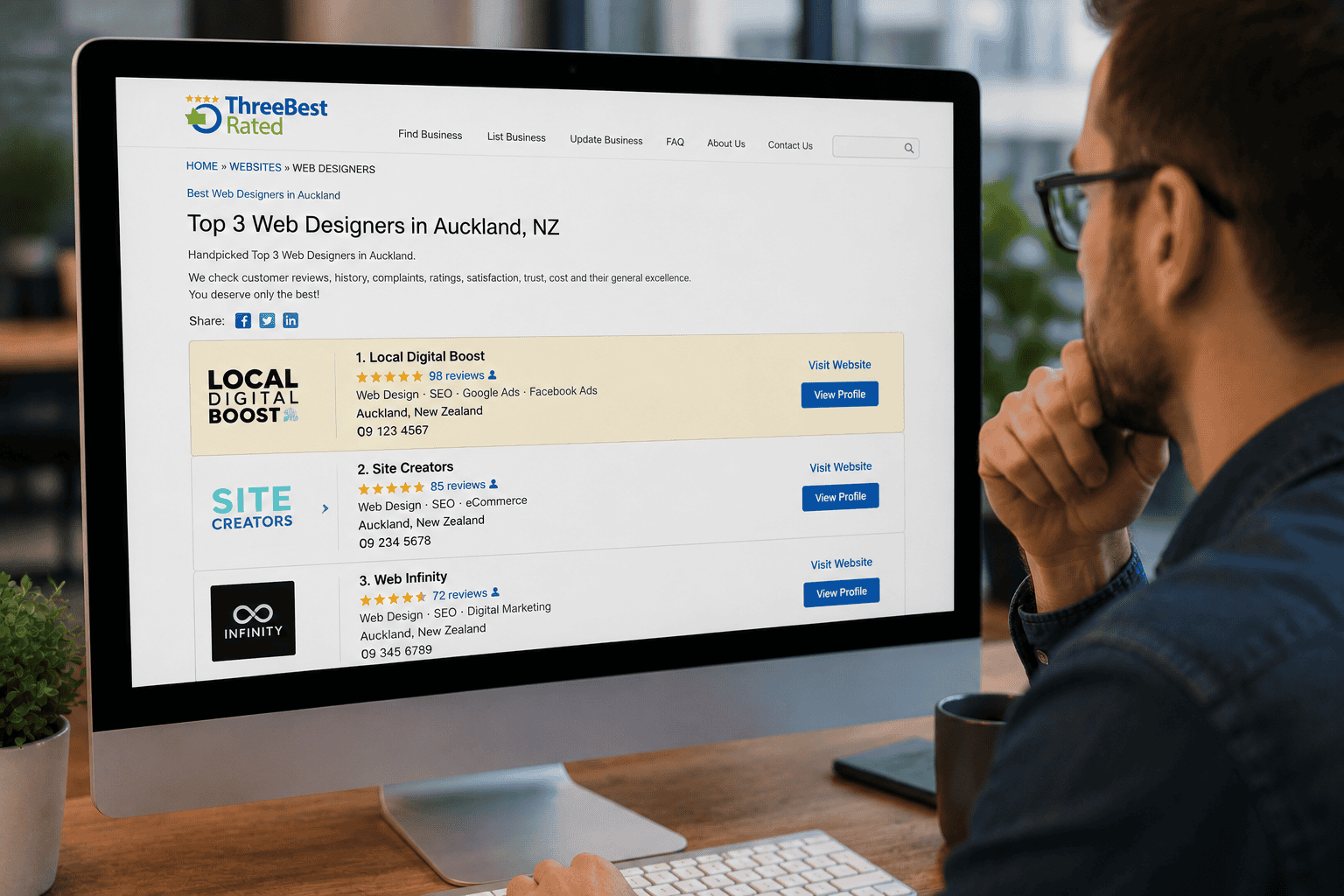 Business recognised among the top local web design and digital marketing companies