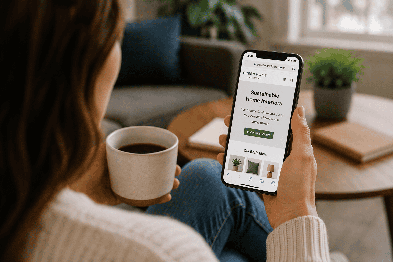 Website visitor finding relevant content that matches their search intent